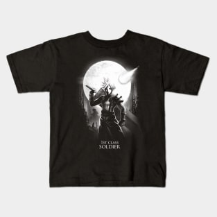 Final Fantasy Cloud Moon - Cloud Strife 1st Class SOLDIER - Video Game Kids T-Shirt